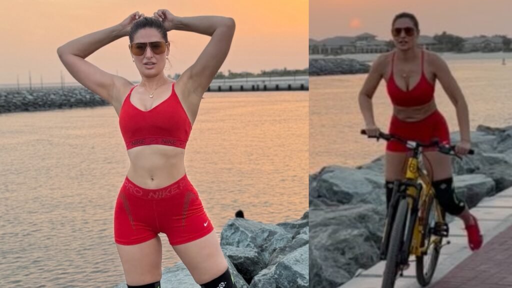 nargis-fakhris-daily-24-km-cycling
