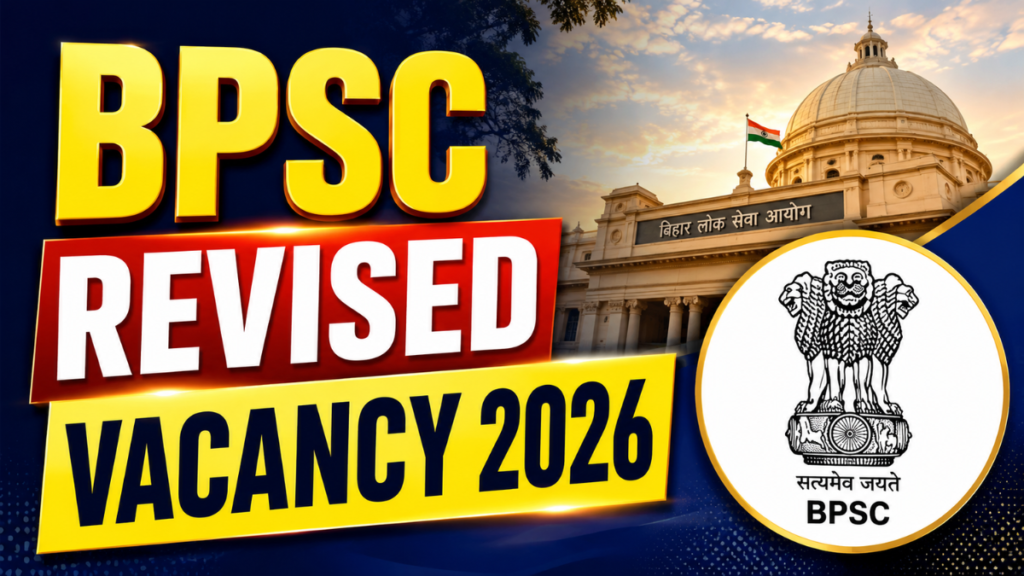 बीपीएससी 72वीं परीक्षा में बदलाव, डीएसपी के दो पद घटे BPSC Revised Vacancy 2026