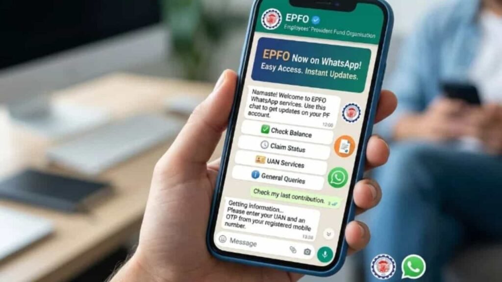 Big EPFO Facility Now Check PF Balance and Claim Status on WhatsApp