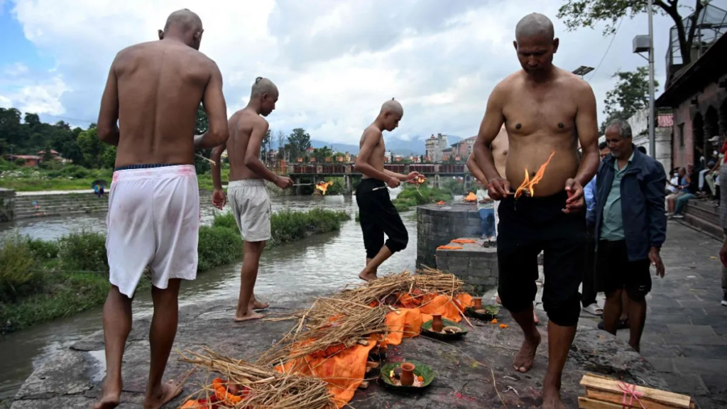 Nepali Hindu body missing cremated